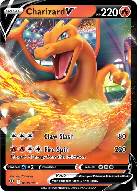 #019 CHARIZARD V | 2020 POKEMON SWORD & SHIELD DARKNESS ABLAZE