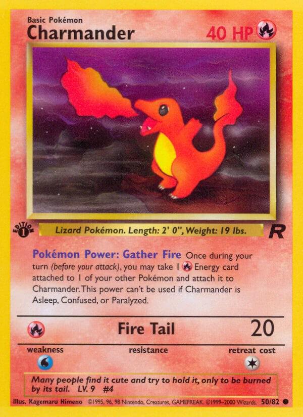 #50 CHARMANDER | 2000 POKEMON ROCKET 1ST EDITION