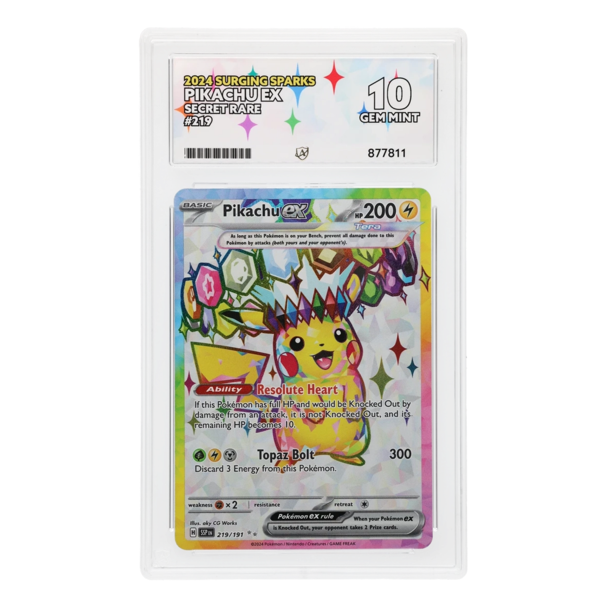 ACE 10 Pikachu ex #219/191 – Special Illustration Rare | Pokémon TCG Surging Sparks